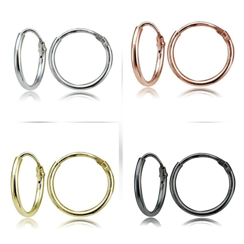 Sterling Silver , Rose Gold, Yellow Gold, Black